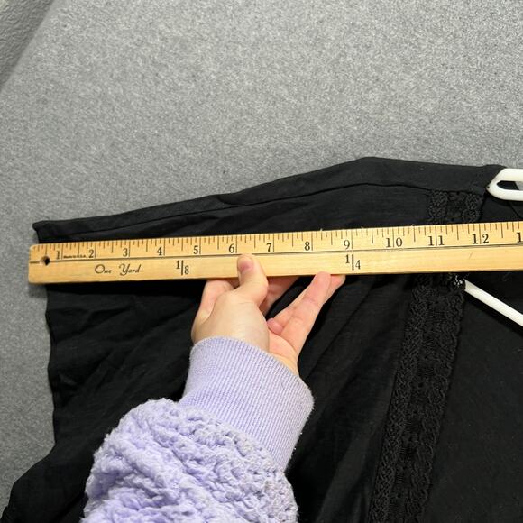 Belle Beach by Kim Gravel Petite Slub Knit Cover Up Black Petite M - Picture 8 of 15